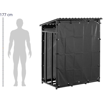  Stojak wiata na drewno kominkowe 137x90x171cm - zdj. dodatkowe 1