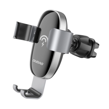  Ładowarka indukcyjna Qi 15W + uchwyt samochodowy grawitacyjny na kratkę czarna - zdj. dodatkowe 1