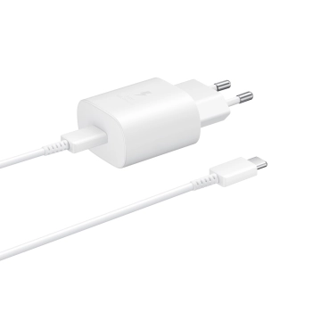 2w1 Ładowarka sieciowa 25W + kabel przewód USB-C 1m biały - zdj. dodatkowe 2