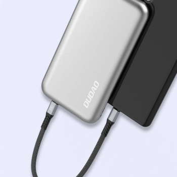  Kabel przewód płaski króki USB-C - USB-C L10C PD 100W 23cm czarny - zdj. dodatkowe 7