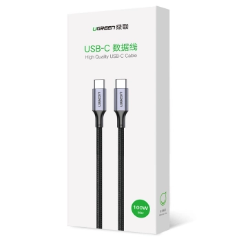  Kabel przewód USB-C Power Delivery 100W Quick Charge FCP 5A 3m szary - zdj. dodatkowe 4