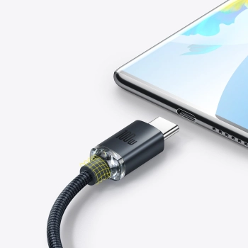  Kabel przewód USB - USB-C do szybkiego ładowania i transferu danych 100W 1.2m czarny - zdj. dodatkowe 7