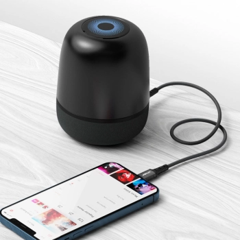  Kabel przewód audio AUX do iPhone MFI Lightning - 3.5mm mini jack 1.2m czarny - zdj. dodatkowe 5