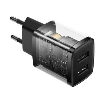  Ładowarka sieciowa Compact 2x USB 10.5W czarny - zdj. dodatkowe 5