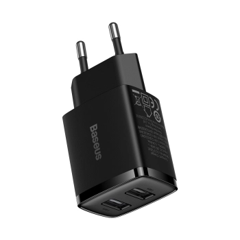  Ładowarka sieciowa Compact 2x USB 10.5W czarny - zdj. dodatkowe 6