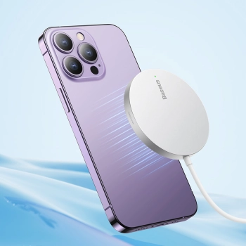  Mała ładowarka indukcyjna do telefonu MagSafe Simple Mini3 15W srebrny - zdj. dodatkowe 10