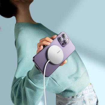  Mała ładowarka indukcyjna do telefonu MagSafe Simple Mini3 15W srebrny - zdj. dodatkowe 7