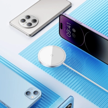  Mała ładowarka indukcyjna do telefonu MagSafe Simple Mini3 15W srebrny - zdj. dodatkowe 8