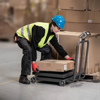  Waga platformowa przemysłowa na kółkach 600 kg / 100 g LCD - zdj. dodatkowe 4