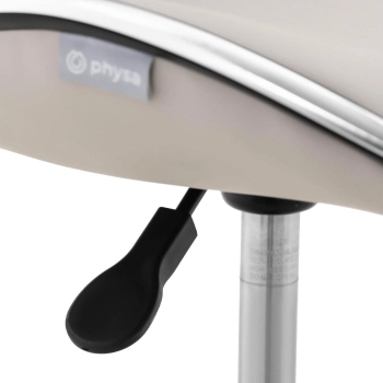  Krzesło kosmetyczne z oparciem na kółkach Physa BOCHUM - szare - zdj. dodatkowe 2