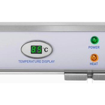  Witryna grzewcza podgrzewana do prezentacji żywności 3 półki 25-85C 1200W - zdj. dodatkowe 4