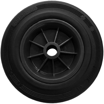  Koło kółko do kontenera wózka przelotowe dewulkanizowane 200/50-100mm - zdj. dodatkowe 1
