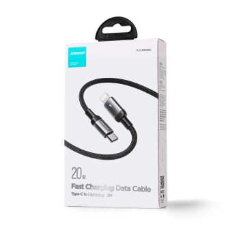  Kabel przewód do iPhone USB-C - Lightning A10 Series 20W 1.2m czarny - zdj. dodatkowe 4