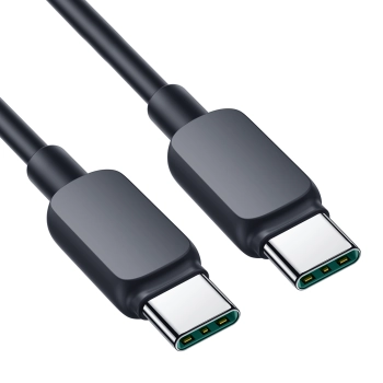  Kabel przewód USB-C - USB-C 100W 1.2m czarny - zdj. dodatkowe 1