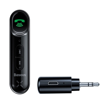  Transmiter samochodowy Bluetooth AUX mini jack 3.5 mm Overseas Edition czarny - zdj. dodatkowe 3