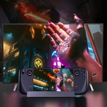  HUB Adapter do Steam Deck USB-C USB-A HDMI RJ45 PD szary - zdj. dodatkowe 5