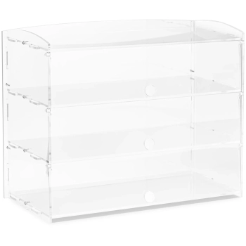 Witryna cukiernicza bufetowa na ciasta desery muffiny z akrylu 3 półki