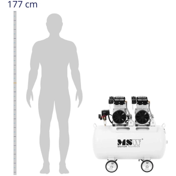  Kompresor bezolejowy sprężarka powietrza 100 litrów 5-8 bar 3000 W - zdj. dodatkowe 3