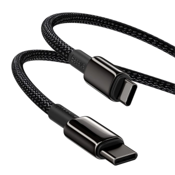  Kabel przewód USB-C szybkie ładowanie Power Delivery PD QC 100W 5A 1m czarny - zdj. dodatkowe 6