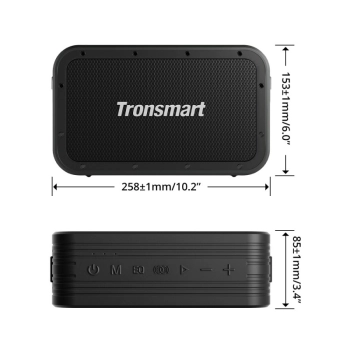  2w1 Bezprzewodowy głośnik Bluetooth Force Max 80W z funkcją Powerbank czarny - zdj. dodatkowe 7