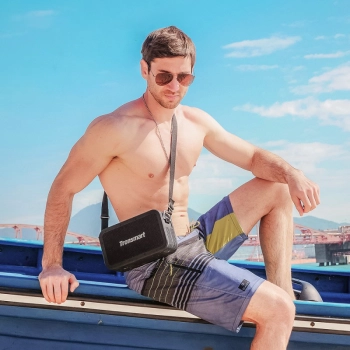  2w1 Bezprzewodowy głośnik Bluetooth Force Max 80W z funkcją Powerbank czarny - zdj. dodatkowe 8