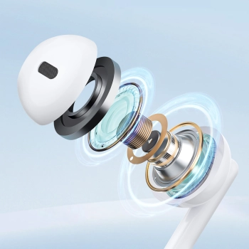  Słuchawki przewodowe douszne mini jack 3.5mm z pilotem sterowania białe - zdj. dodatkowe 9