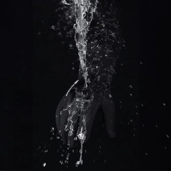  Sportowe rękawiczki dotykowe do telefonu zimowe Outdoor roz. L czarne - zdj. dodatkowe 2