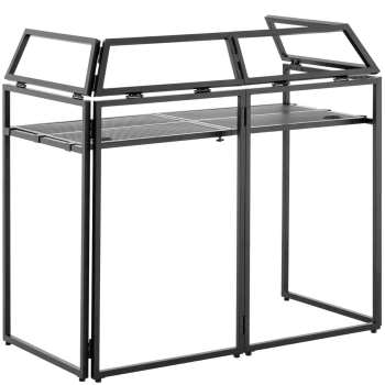  Parawan stanowisko stół DJ z osłoną składany 146 x 73 x132 cm - zdj. dodatkowe 3