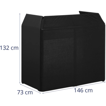  Parawan stanowisko stół DJ z osłoną składany 146 x 73 x132 cm - zdj. dodatkowe 7