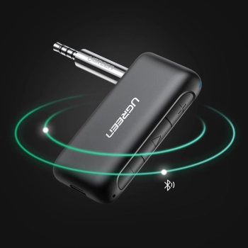  Odbiornik dźwięku audio do samochodu Bluetooth 5.0 AUX mini jack czarny - zdj. dodatkowe 5