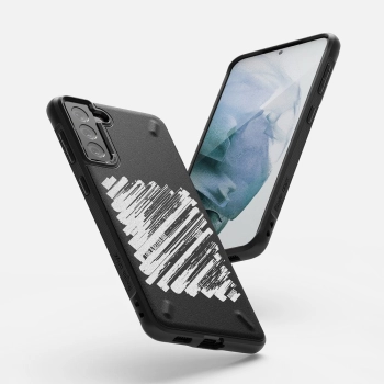  Wytrzymałe etui pokrowiec Galaxy S21+ 5G Onyx Design Paint czarny - zdj. dodatkowe 1