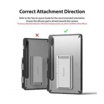  Sztywne etui z żelową ramką i podstawką do Galaxy Tab S7 11'' Fusion Combo Outstanding szary - zdj. dodatkowe 9