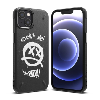 Wytrzymałe etui pokrowiec iPhone 13 mini Onyx Design Graffiti czarny
