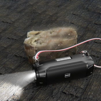  4w1 Głośnik bezprzewodowy 5W Bluetooth 5.0 radio FM panel solarny latarka zielony - zdj. dodatkowe 3