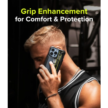  Etui pancerny pokrowiec z ramką iPhone 13 Pro Max Fusion X Design Ticket band czarny - zdj. dodatkowe 4