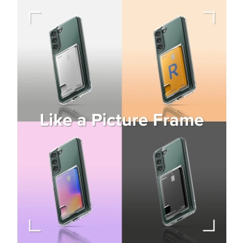  Etui z kieszonką na kartę dokumenty do Galaxy S22+ Fusion Card przezroczysty - zdj. dodatkowe 10