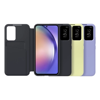  Etui pokrowiec z klapką okienkiem portfel na kartę Galaxy A54 5G Smart View Wallet niebieskie - zdj. dodatkowe 6
