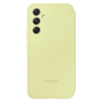  Etui pokrowiec z klapką okienkiem portfel na kartę Galaxy A54 5G Smart View Wallet limonkowe - zdj. dodatkowe 1