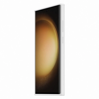  Etui silikonowy pokrowiec z paskiem Samsung Galaxy S23 Ultra Silicone Grip Cover białe - zdj. dodatkowe 2