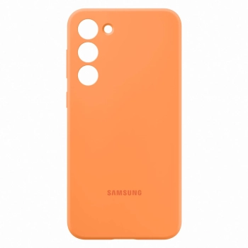  Etui silikonowy pokrowiec Samsung Galaxy S23+ Silicone Cover pomarańczowe - zdj. dodatkowe 3