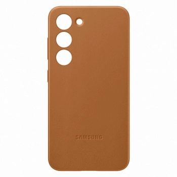  Etui pokrowiec z naturalnej skóry Samsung Galaxy S23 Leather Cover camel - zdj. dodatkowe 3