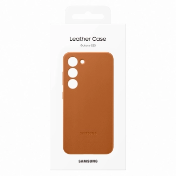  Etui pokrowiec z naturalnej skóry Samsung Galaxy S23 Leather Cover camel - zdj. dodatkowe 4