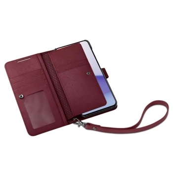  Etui z portfelem i kieszonka na kartę Galaxy S23+ Wallet S Plus burgundowe - zdj. dodatkowe 7