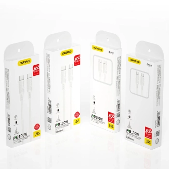  Kabel przewód USB-C do ładowania i transferu danych 100W PD 1m biały - zdj. dodatkowe 5