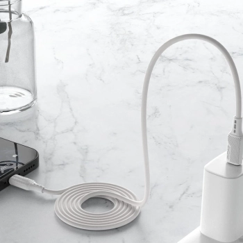  Kabel przewód USB-C do ładowania i transferu danych 100W PD 1m biały - zdj. dodatkowe 7