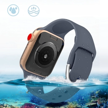  Silikonowy pasek do zegarka Apple Watch Ultra 2-9/SE 42/44/45/49mm Silicone Strap APS miętowy - zdj. dodatkowe 5