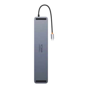  12w1 HUB podstawka pod notebooka USB-C USB-A DP HDMI SD TF RJ45 3.5mm jack PD 100W szary - zdj. dodatkowe 2