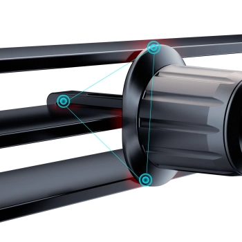  Uchwyt samochodowy do telefonu na kratkę wentylacyjną czarny - zdj. dodatkowe 9