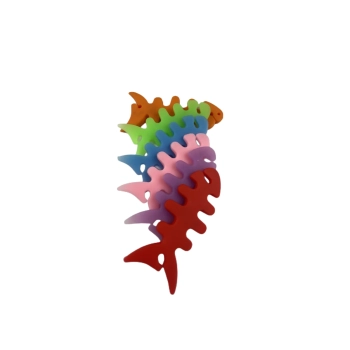  Zwijacz organizer kabla słuchawek w kształcie ryby różowy - zdj. dodatkowe 5