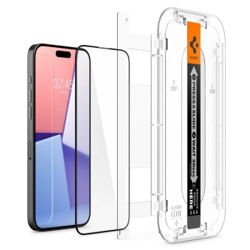  Szkło hartowane Glas.tR EZ Fit FC na iPhone 15 Pro czarne - zdj. dodatkowe 1